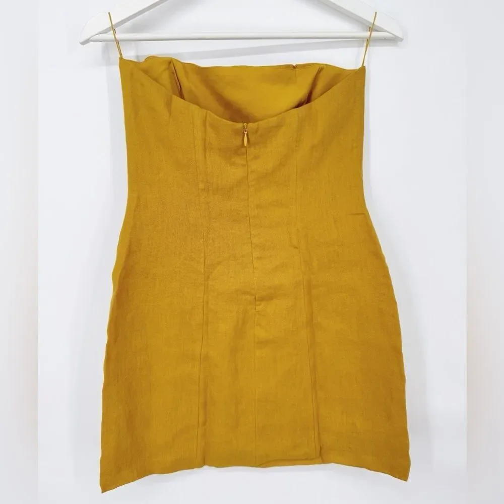 Free People Rumer Harper‎ Linen Mini Dress XS NWT - Picture 4 of 8